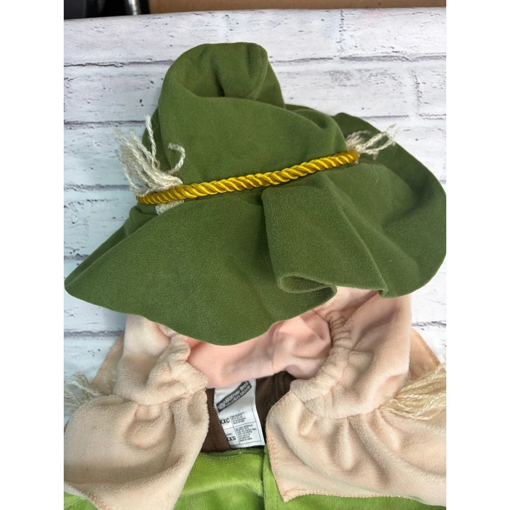 Warner Bros Studio Store Wizard of Oz Scarecrow Costume Kids XXS Green Brown